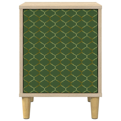 vidaXL Bedside Cabinet GELEEN 2 pcs Sonoma Oak 36 x 33 x 50 cm