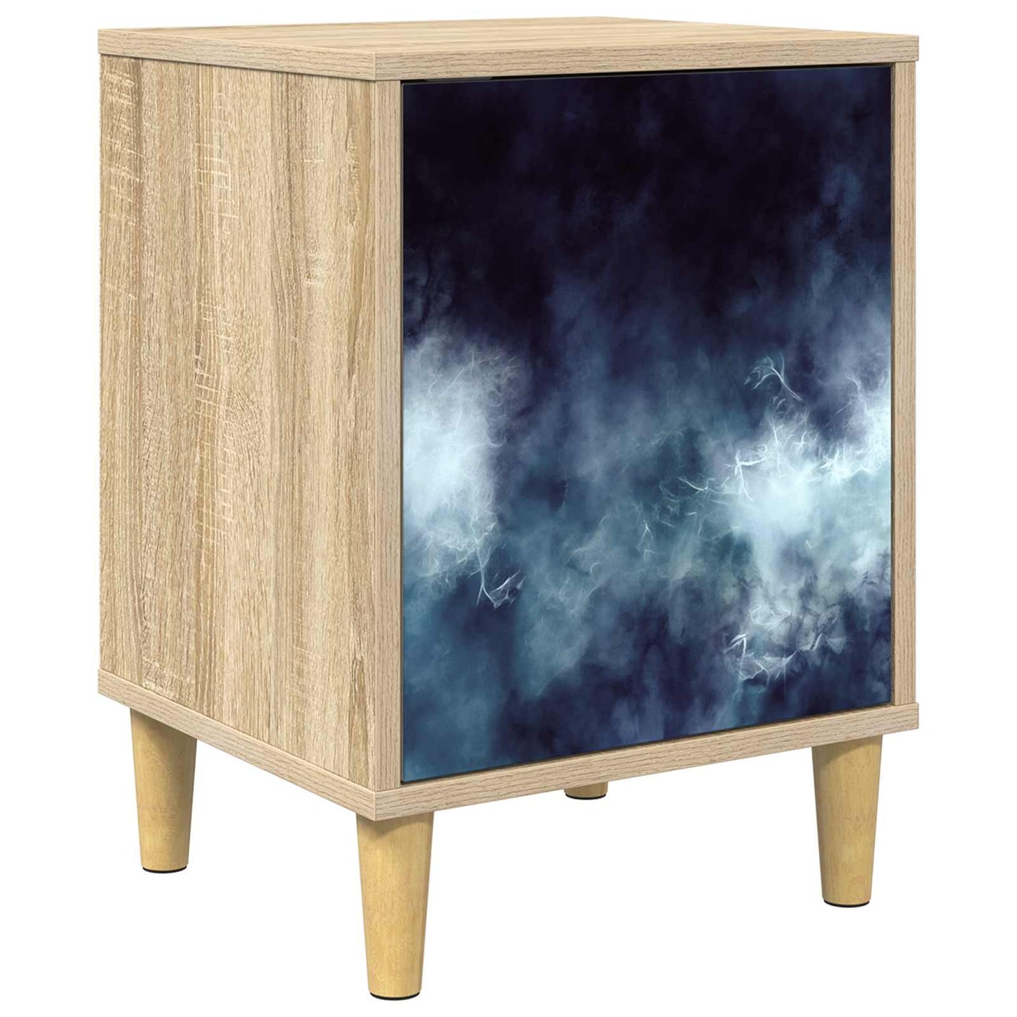 vidaXL Bedside Cabinet RAALTE Sonoma Oak 36 x 33 x 50 cm