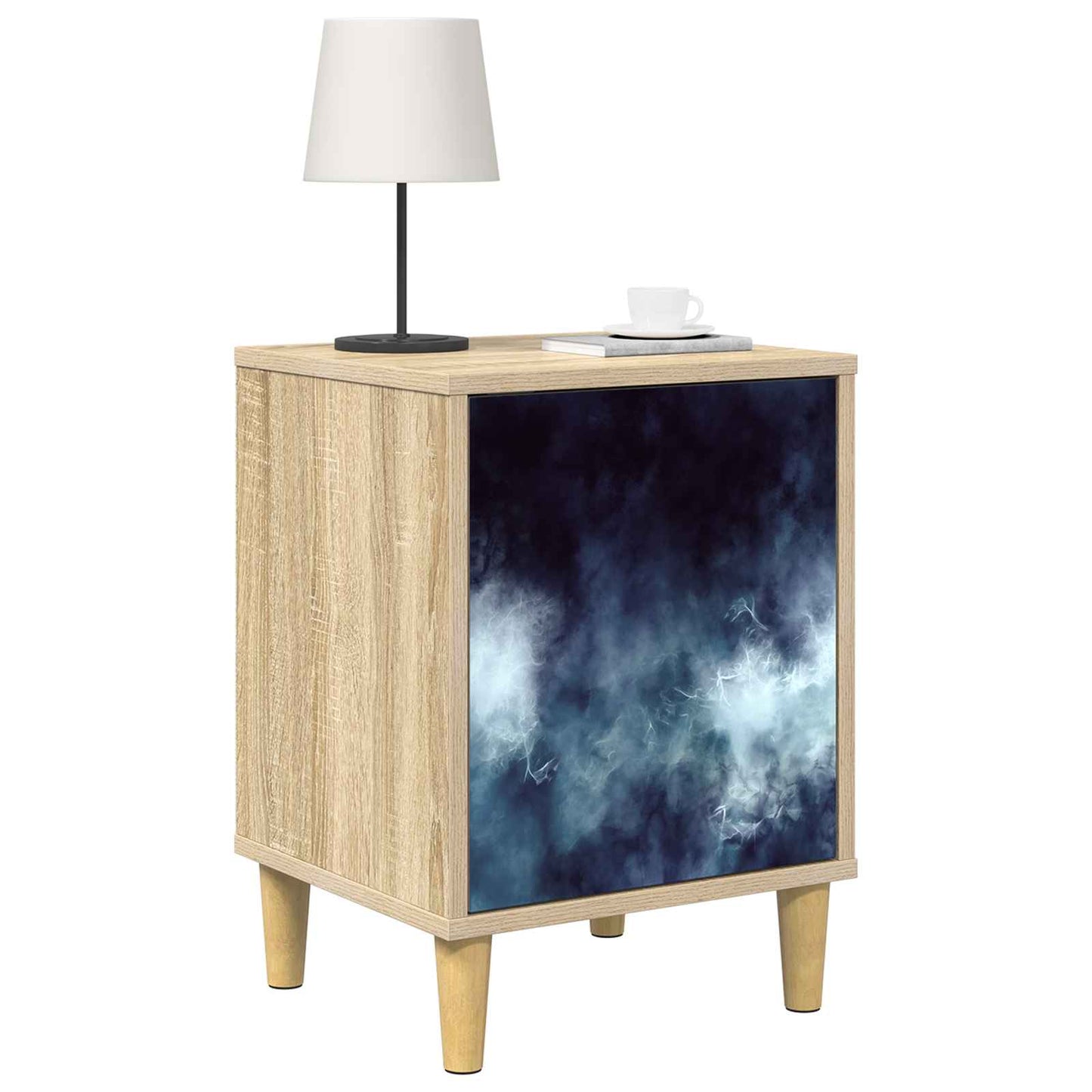 vidaXL Bedside Cabinet RAALTE Sonoma Oak 36 x 33 x 50 cm