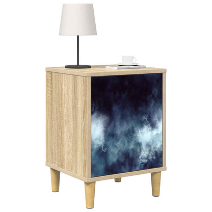 vidaXL Bedside Cabinet RAALTE Sonoma Oak 36 x 33 x 50 cm