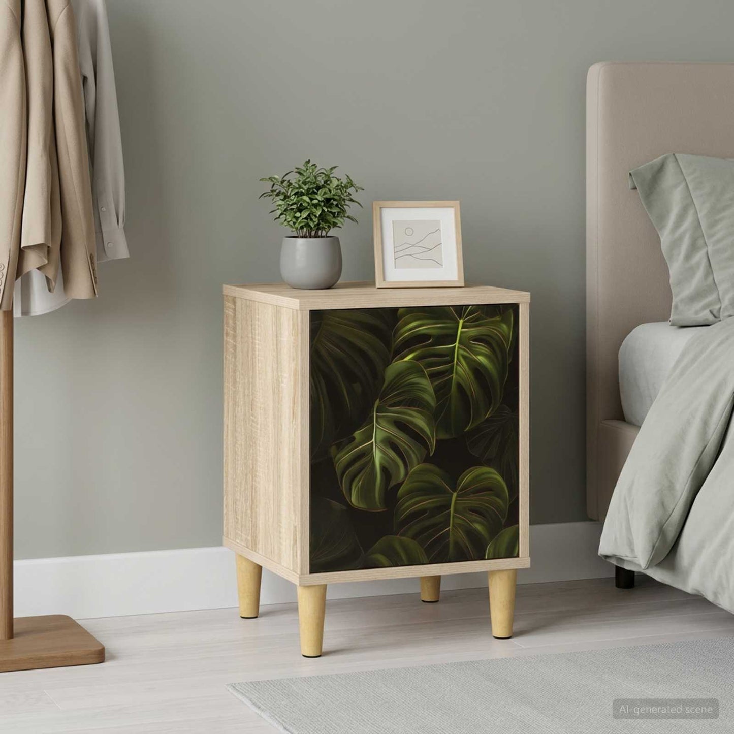 vidaXL Bedside Cabinet ELBURG Sonoma Oak 36 x 33 x 50 cm