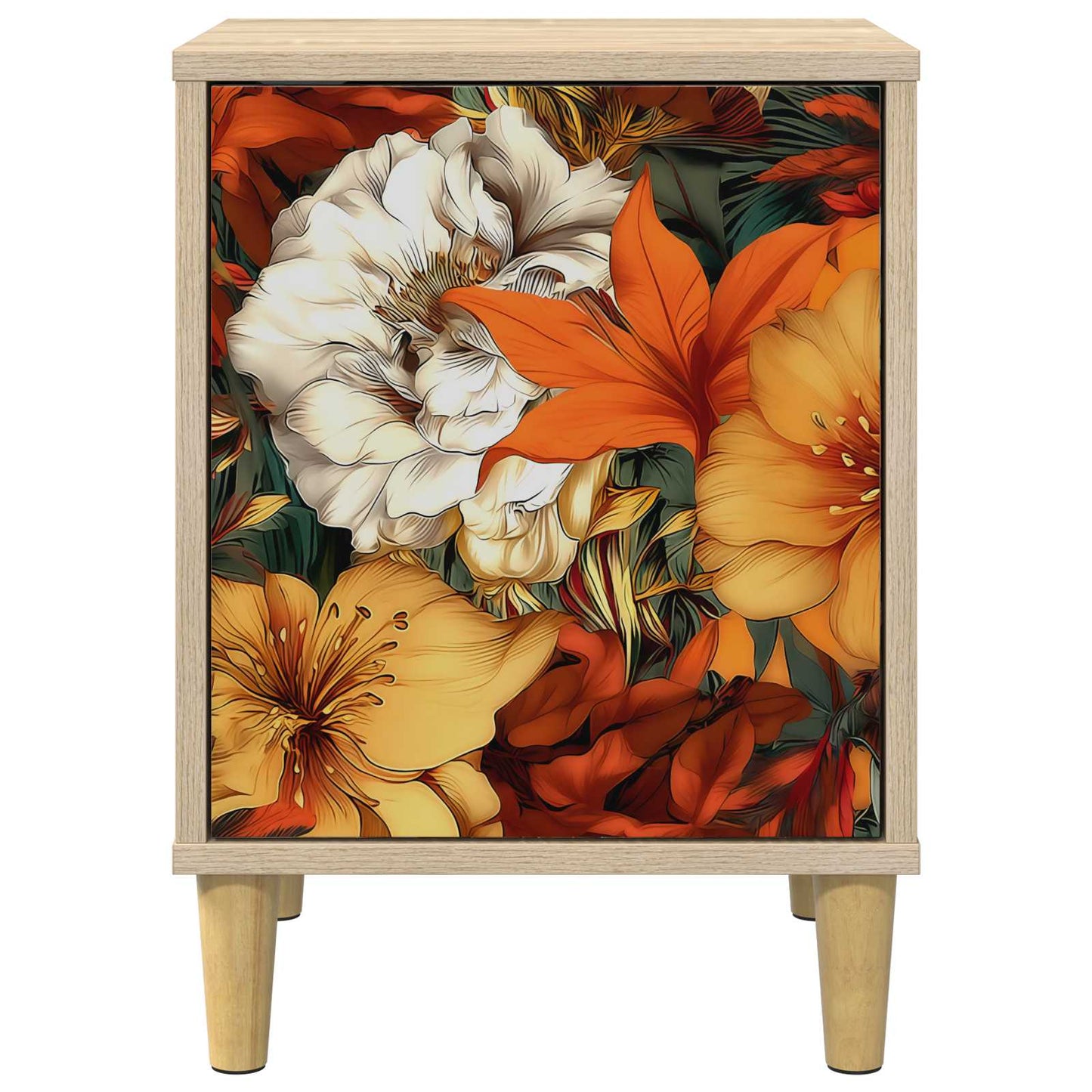 vidaXL Bedside Cabinet GENNEP Sonoma Oak 36 x 33 x 50 cm