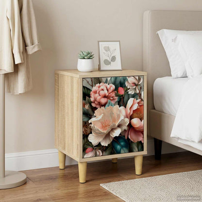 vidaXL Bedside Cabinet BORNE Sonoma Oak 36 x 33 x 50 cm