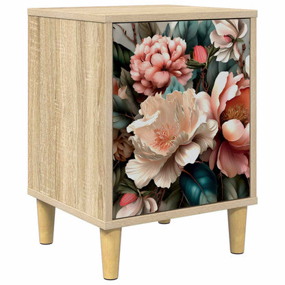 vidaXL Bedside Cabinet BORNE Sonoma Oak 36 x 33 x 50 cm