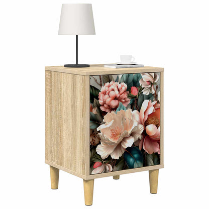 vidaXL Bedside Cabinet BORNE Sonoma Oak 36 x 33 x 50 cm