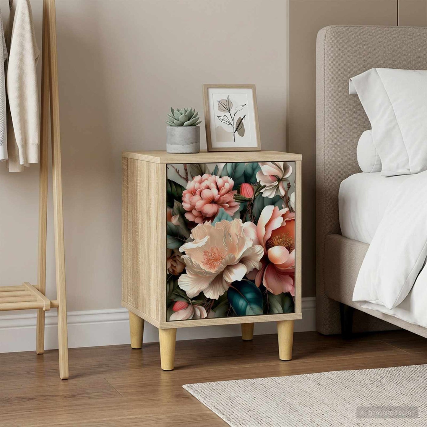 vidaXL Bedside Cabinet BORNE 2 pcs Sonoma Oak 36 x 33 x 50 cm