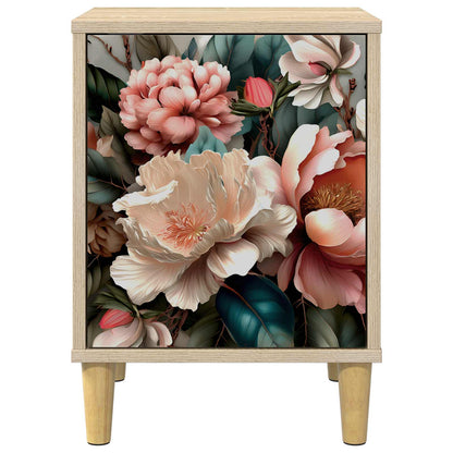 vidaXL Bedside Cabinet BORNE 2 pcs Sonoma Oak 36 x 33 x 50 cm