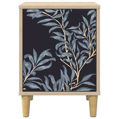 vidaXL Bedside Cabinet DOKKUM Sonoma Oak 36 x 33 x 50 cm