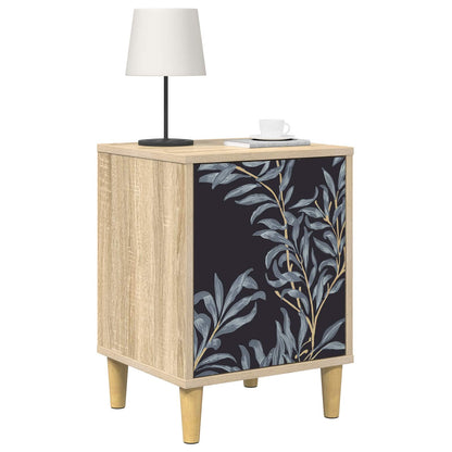 vidaXL Bedside Cabinet DOKKUM 2 pcs Sonoma Oak 36 x 33 x 50 cm