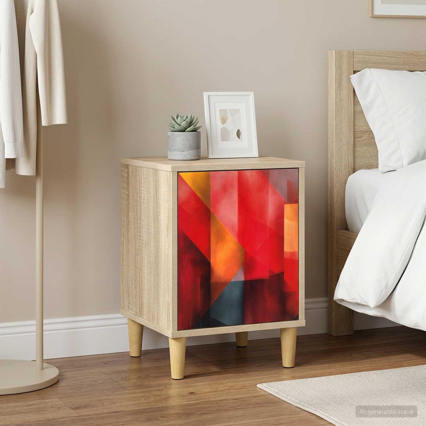 vidaXL Bedside Cabinet HEESCH 2 pcs Sonoma Oak 36 x 33 x 50 cm