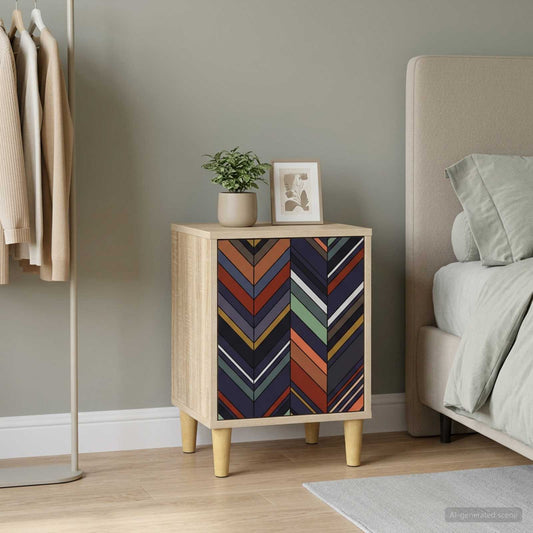 vidaXL Bedside Cabinet OMMEN Sonoma Oak 36 x 33 x 50 cm