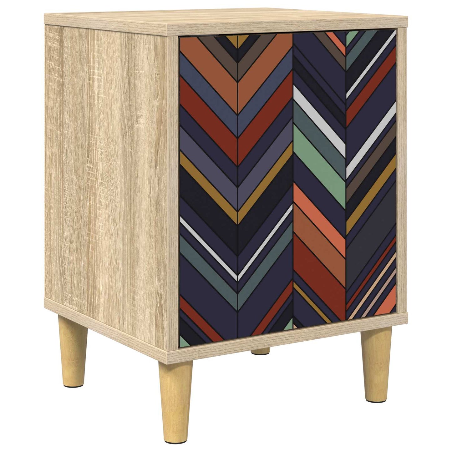 vidaXL Bedside Cabinet OMMEN Sonoma Oak 36 x 33 x 50 cm