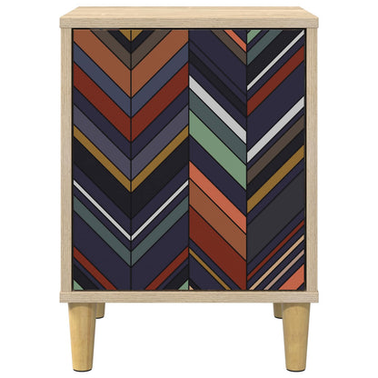 vidaXL Bedside Cabinet OMMEN Sonoma Oak 36 x 33 x 50 cm