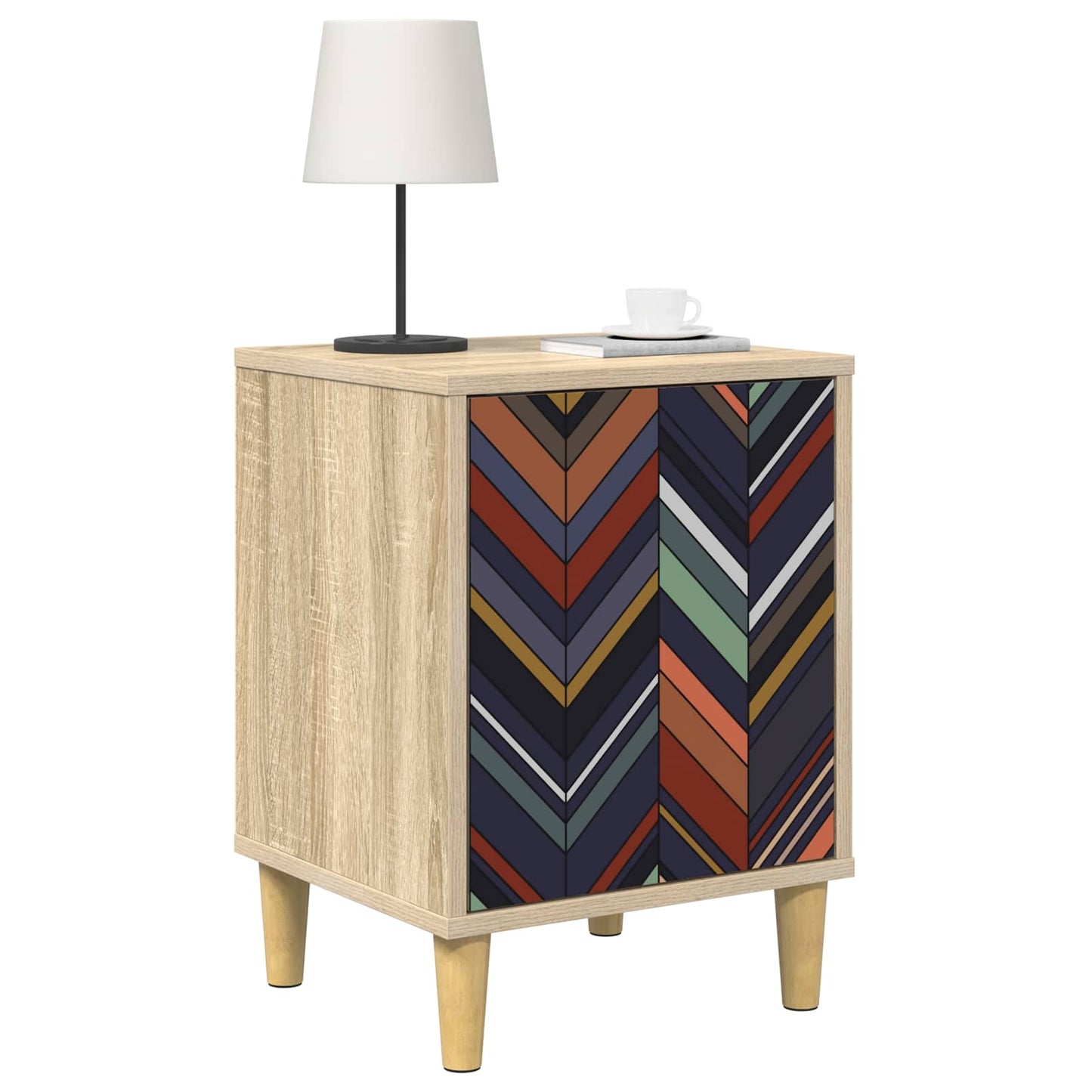 vidaXL Bedside Cabinet OMMEN Sonoma Oak 36 x 33 x 50 cm