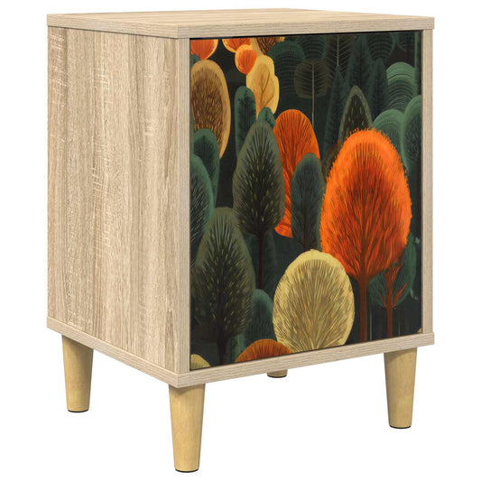 vidaXL Bedside Cabinet ZAANDAM Sonoma Oak 36 x 33 x 50 cm