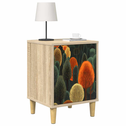 vidaXL Bedside Cabinet ZAANDAM Sonoma Oak 36 x 33 x 50 cm