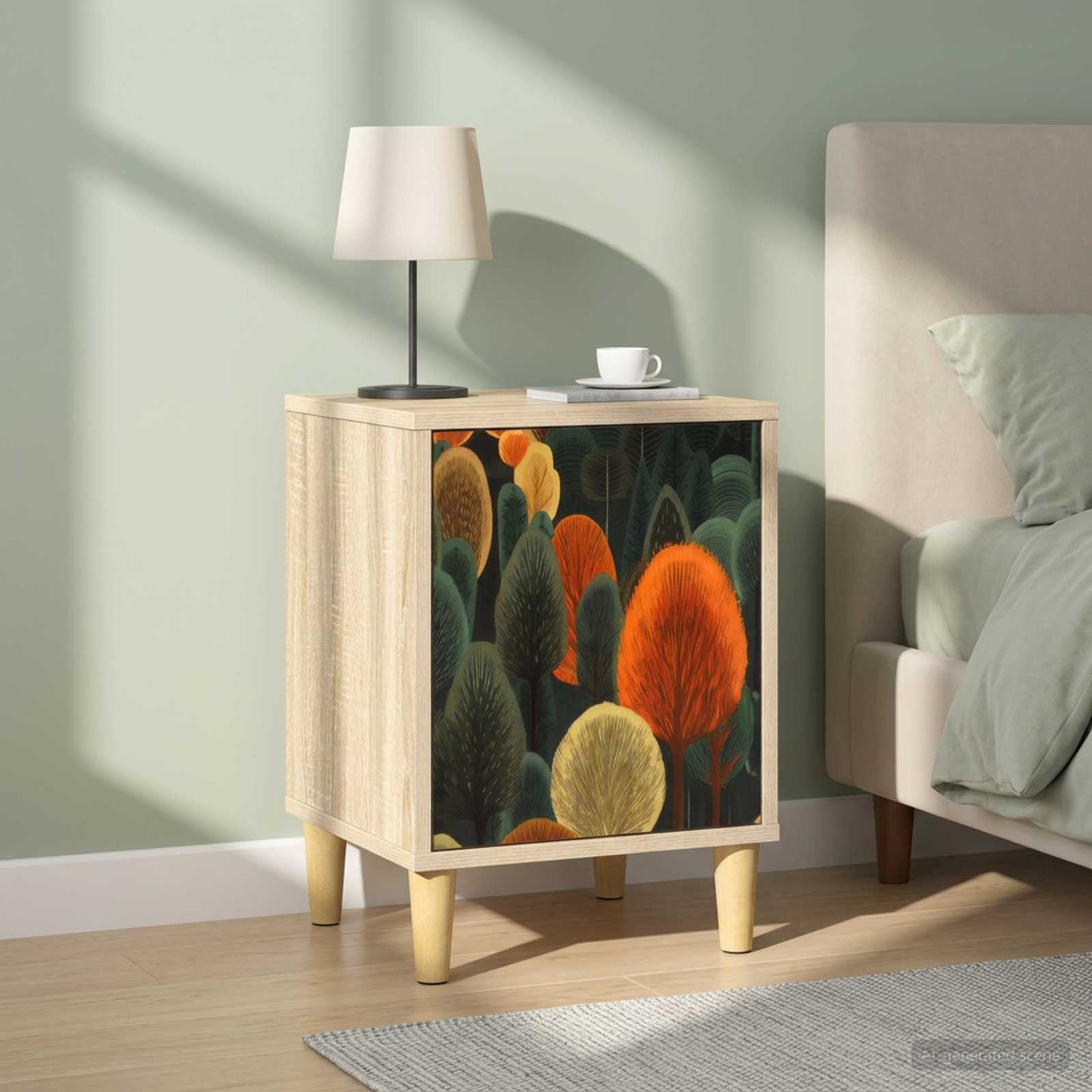 vidaXL Bedside Cabinet ZAANDAM 2 pcs Sonoma Oak 36 x 33 x 50 cm