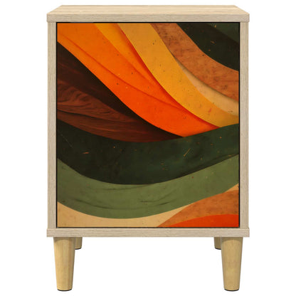 vidaXL Bedside Cabinet BONN 2 pcs Sonoma Oak 36 x 33 x 50 cm