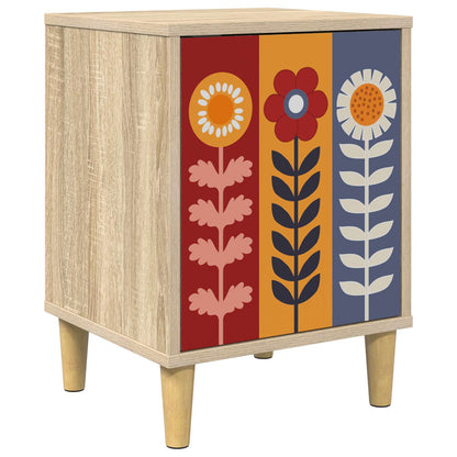 vidaXL Bedside Cabinet ESSEN Sonoma Oak 36 x 33 x 50 cm