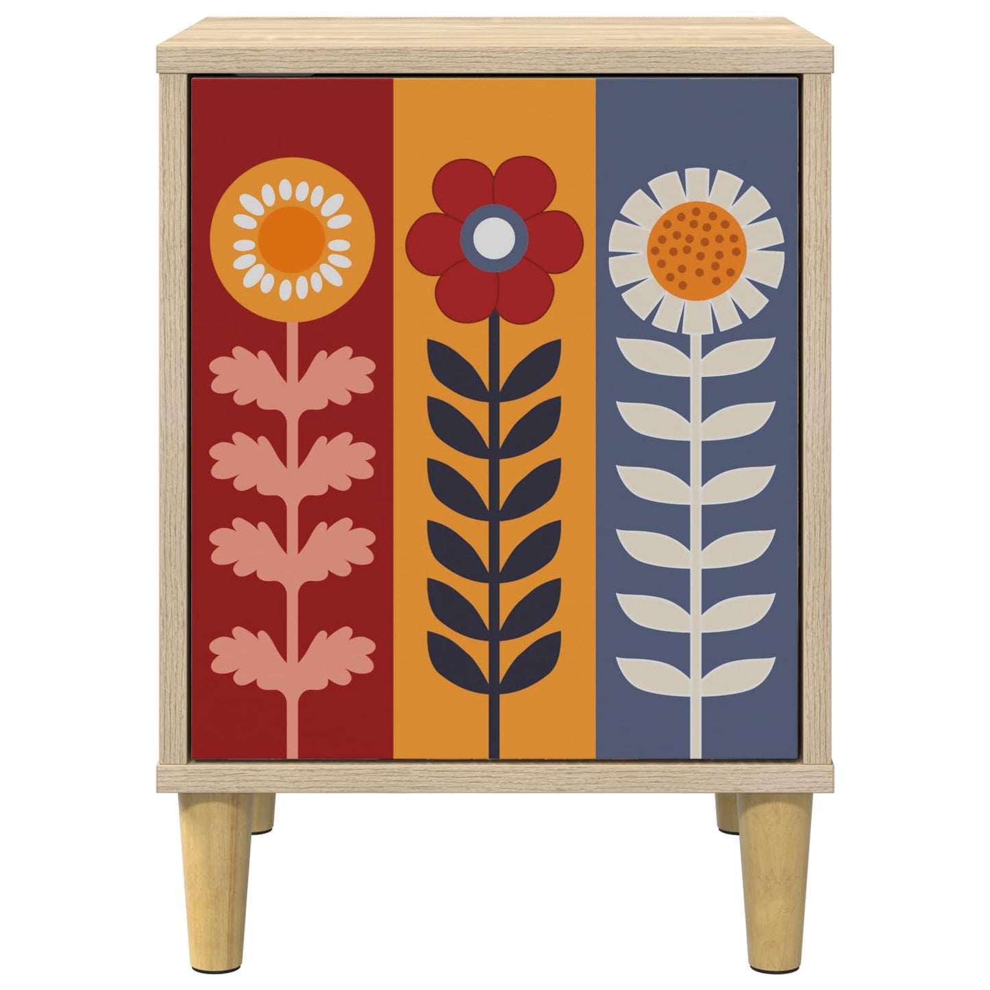 vidaXL Bedside Cabinet ESSEN 2 pcs Sonoma Oak 36 x 33 x 50 cm