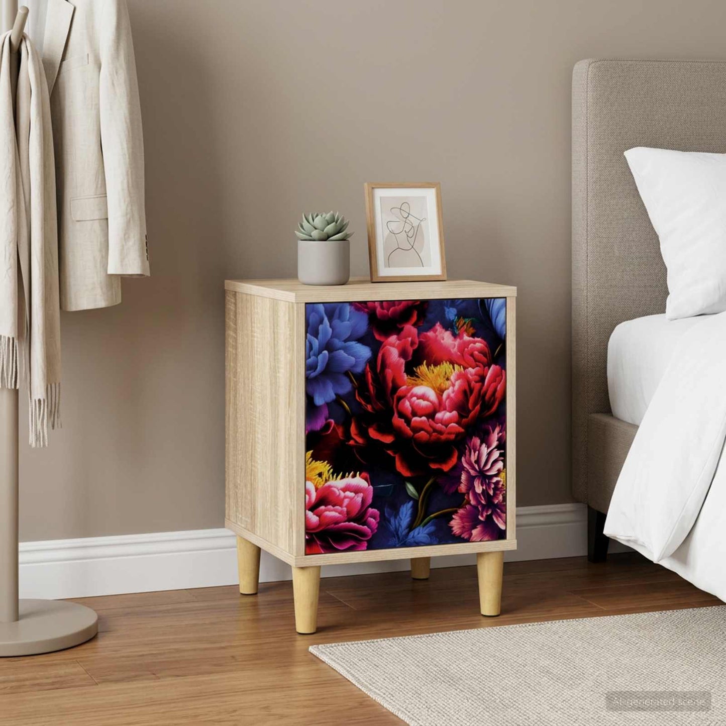 vidaXL Bedside Cabinet KIEL Sonoma Oak 36 x 33 x 50 cm Engineered Wood