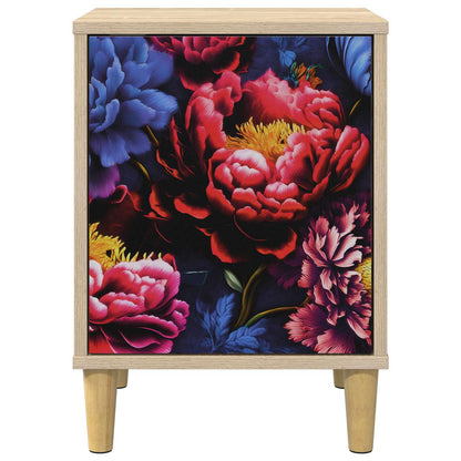 vidaXL Bedside Cabinet KIEL 2 pcs Sonoma Oak 36 x 33 x 50 cm