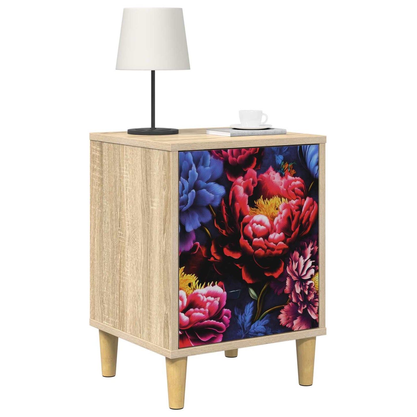 vidaXL Bedside Cabinet KIEL 2 pcs Sonoma Oak 36 x 33 x 50 cm