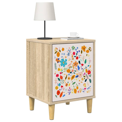 vidaXL Bedside Cabinet MAINZ Sonoma Oak 36 x 33 x 50 cm