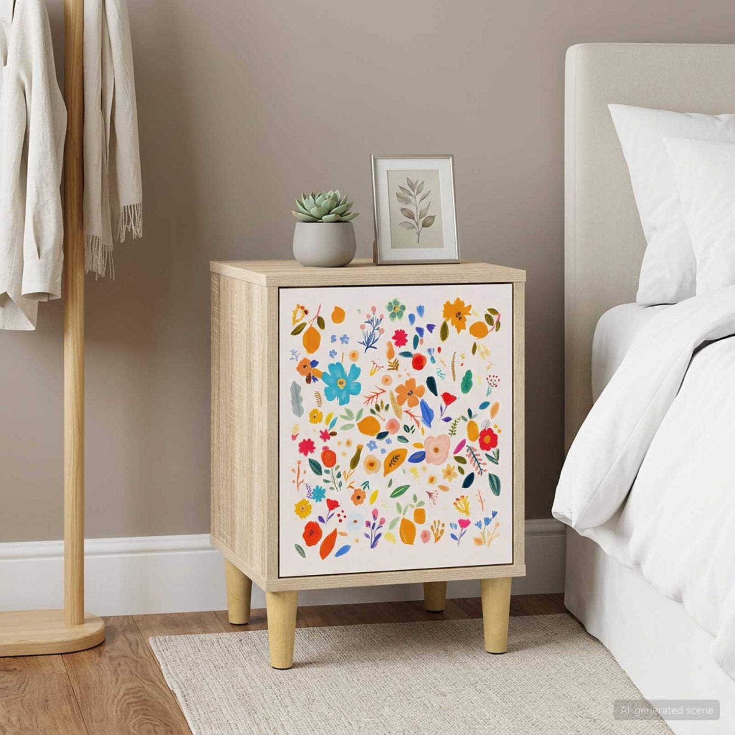 vidaXL Bedside Cabinet MAINZ 2 pcs Sonoma Oak 36 x 33 x 50 cm