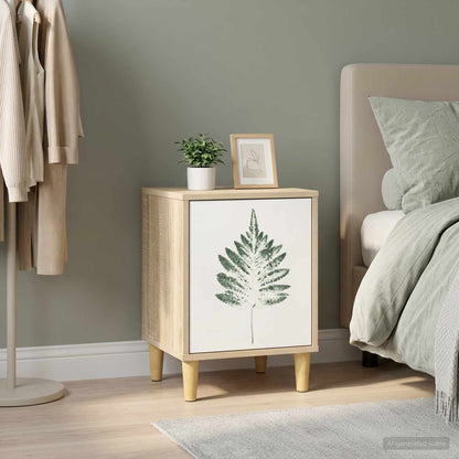 vidaXL Bedside Cabinet HANAU Sonoma Oak 36 x 33 x 50 cm