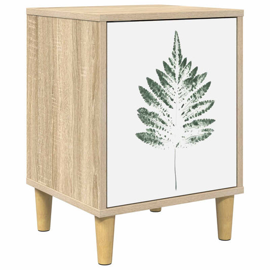 vidaXL Bedside Cabinet HANAU Sonoma Oak 36 x 33 x 50 cm