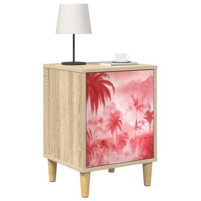 vidaXL Bedside Cabinet AACHEN Sonoma Oak 36 x 33 x 50 cm