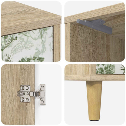 vidaXL Bedside Cabinet GOTHA Sonoma Oak 36 x 33 x 50 cm
