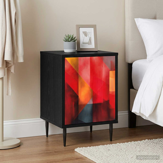 vidaXL Bedside Cabinet HEESCH 2 pcs Black Oak 36 x 33 x 51 cm