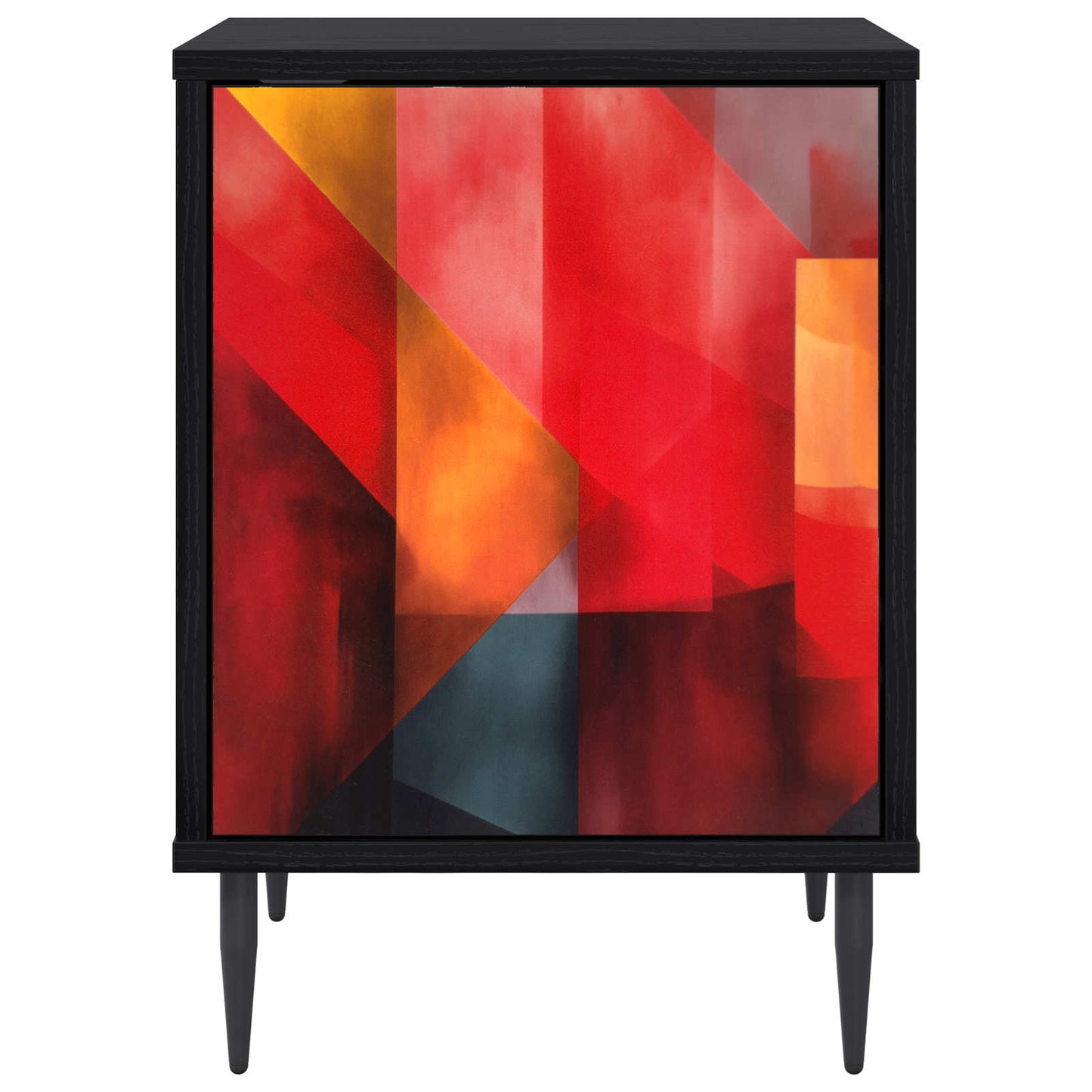vidaXL Bedside Cabinet HEESCH 2 pcs Black Oak 36 x 33 x 51 cm