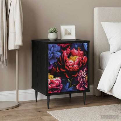 vidaXL Bedside Cabinet KIEL Black Oak 36 x 33 x 51 cm Engineered Wood
