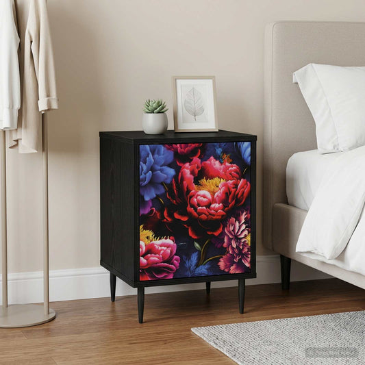 vidaXL Bedside Cabinet KIEL 2 pcs Black Oak 36 x 33 x 51 cm