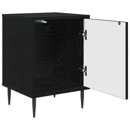 vidaXL Bedside Cabinet KIEL 2 pcs Black Oak 36 x 33 x 51 cm