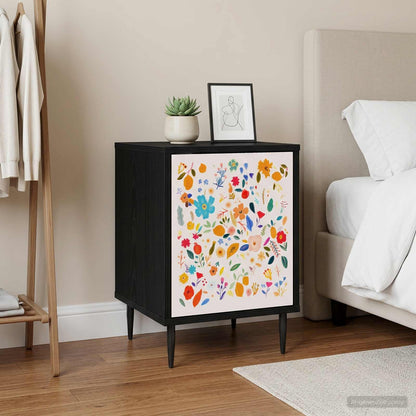 vidaXL Bedside Cabinet MAINZ 2 pcs Black Oak 36 x 33 x 51 cm