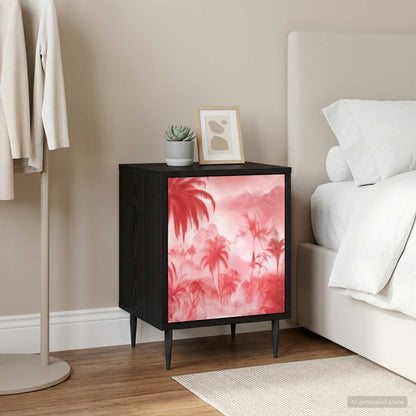 vidaXL Bedside Cabinet AACHEN Black Oak 36 x 33 x 51 cm