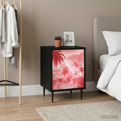 vidaXL Bedside Cabinet AACHEN 2 pcs Black Oak 36 x 33 x 51 cm
