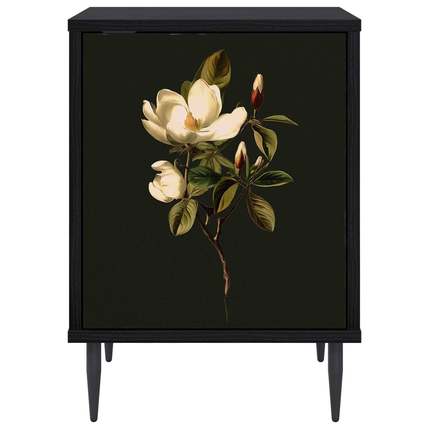 vidaXL Bedside Cabinet BREMEN Black Oak 36 x 33 x 51 cm