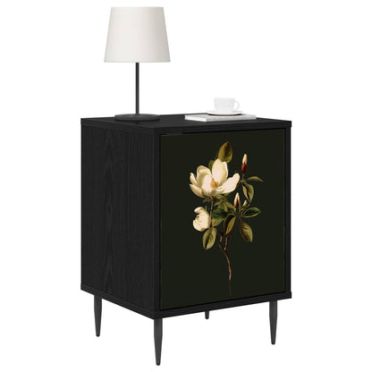 vidaXL Bedside Cabinet BREMEN Black Oak 36 x 33 x 51 cm