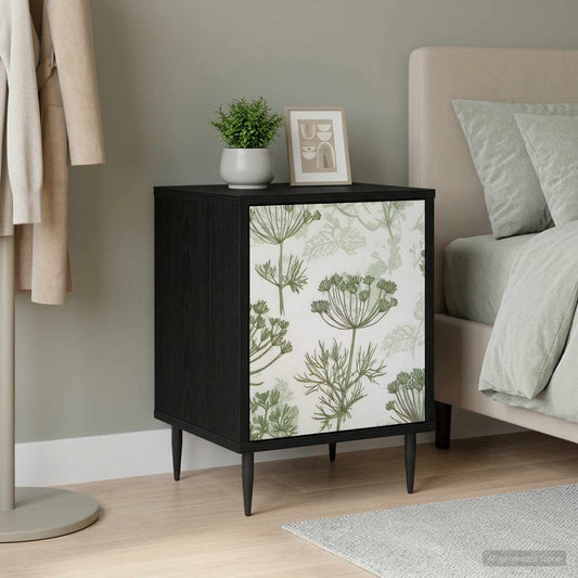 vidaXL Bedside Cabinet GOTHA Black Oak 36 x 33 x 51 cm Engineered Wood