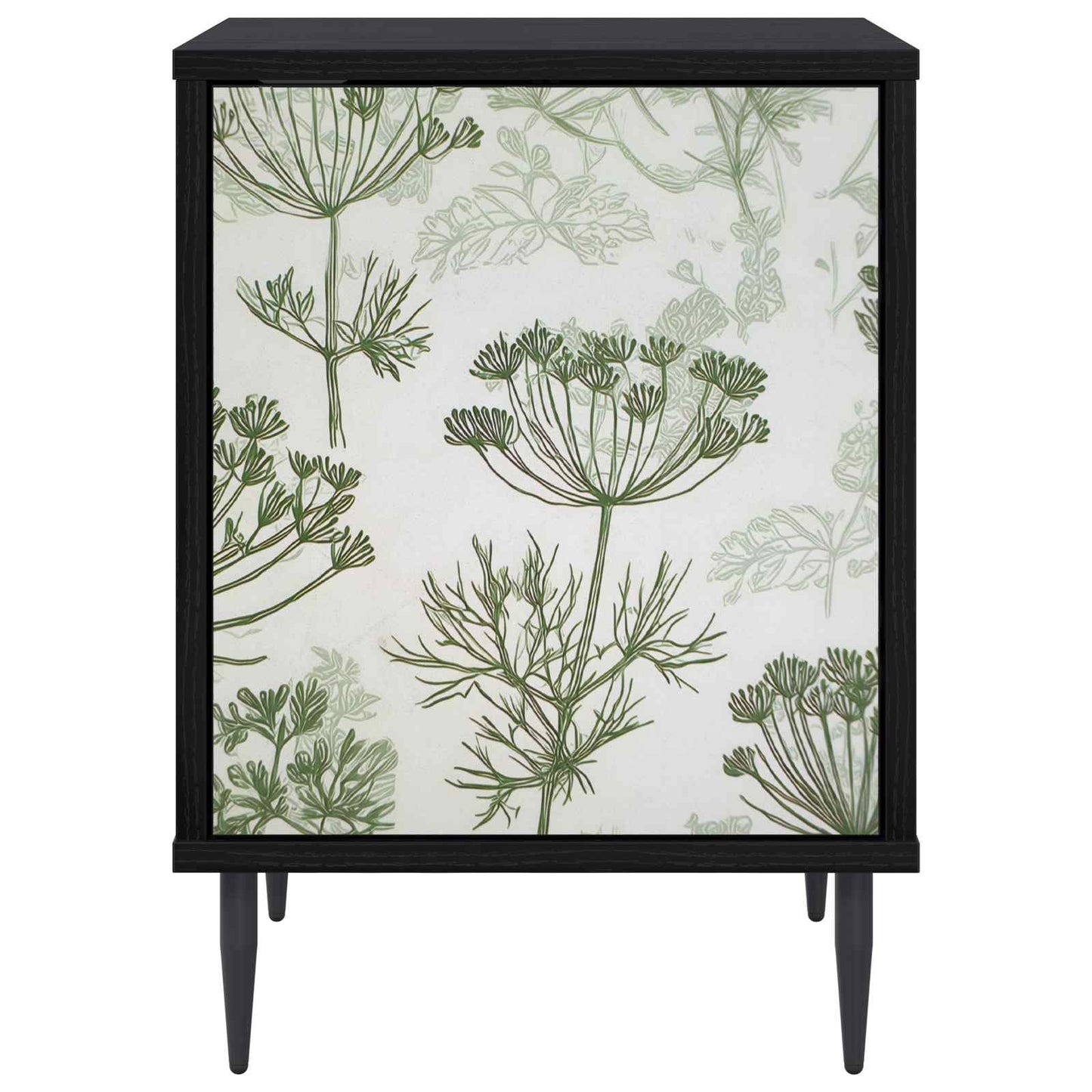 vidaXL Bedside Cabinet GOTHA 2 pcs Black Oak 36 x 33 x 51 cm