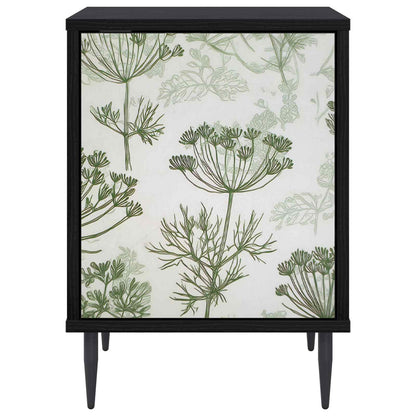 vidaXL Bedside Cabinet GOTHA 2 pcs Black Oak 36 x 33 x 51 cm
