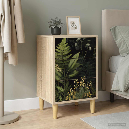 vidaXL Bedside Cabinet RHENEN Sonoma Oak 36 x 33 x 60 cm