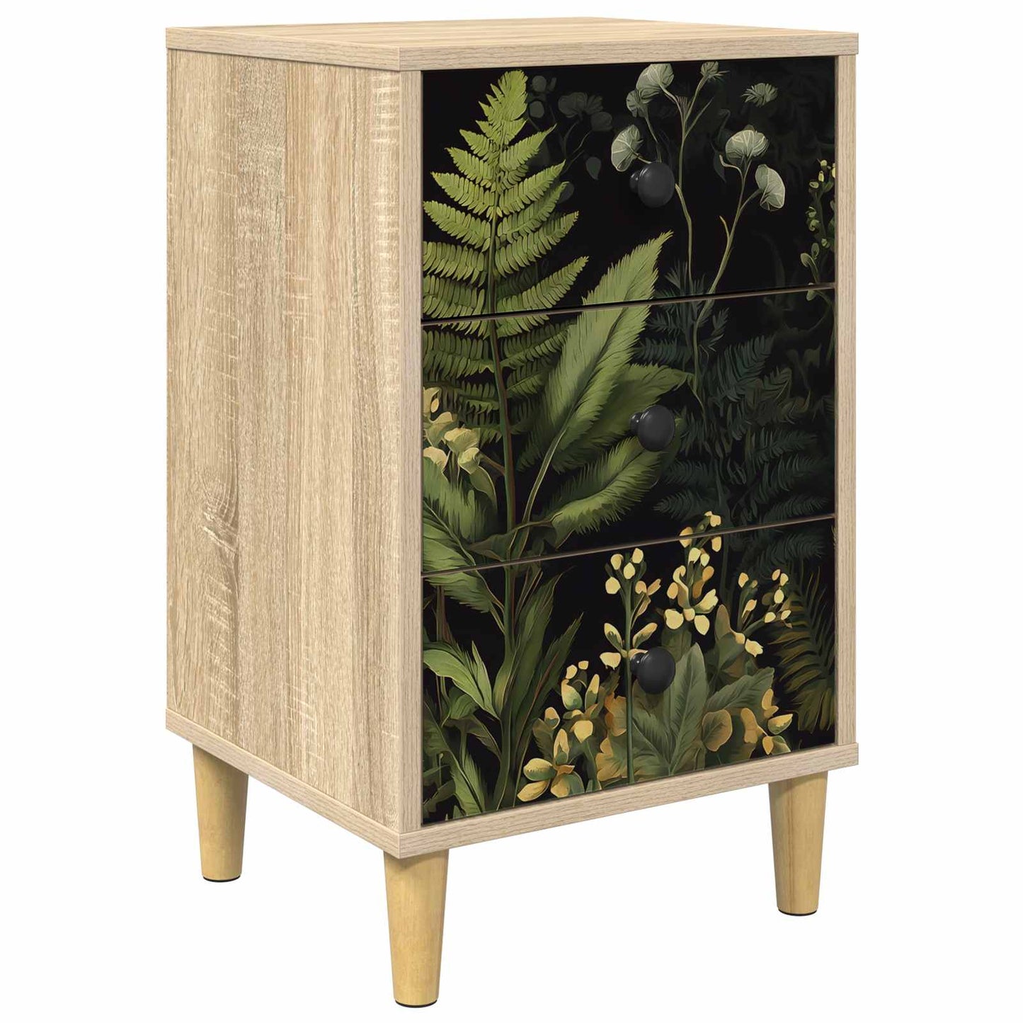 vidaXL Bedside Cabinet RHENEN Sonoma Oak 36 x 33 x 60 cm