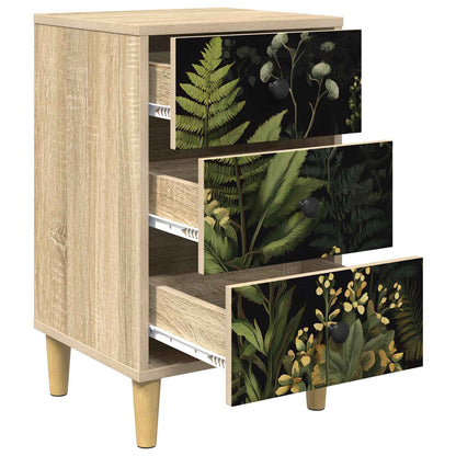 vidaXL Bedside Cabinet RHENEN Sonoma Oak 36 x 33 x 60 cm