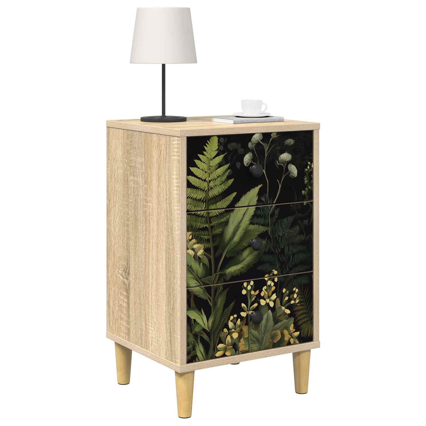 vidaXL Bedside Cabinet RHENEN Sonoma Oak 36 x 33 x 60 cm